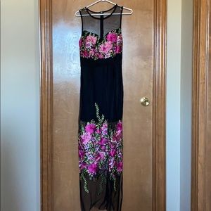 Mesh Embroidered Dress